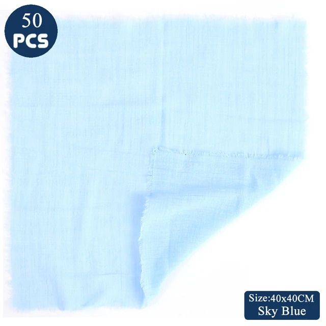 50pc 40x40sky Blue