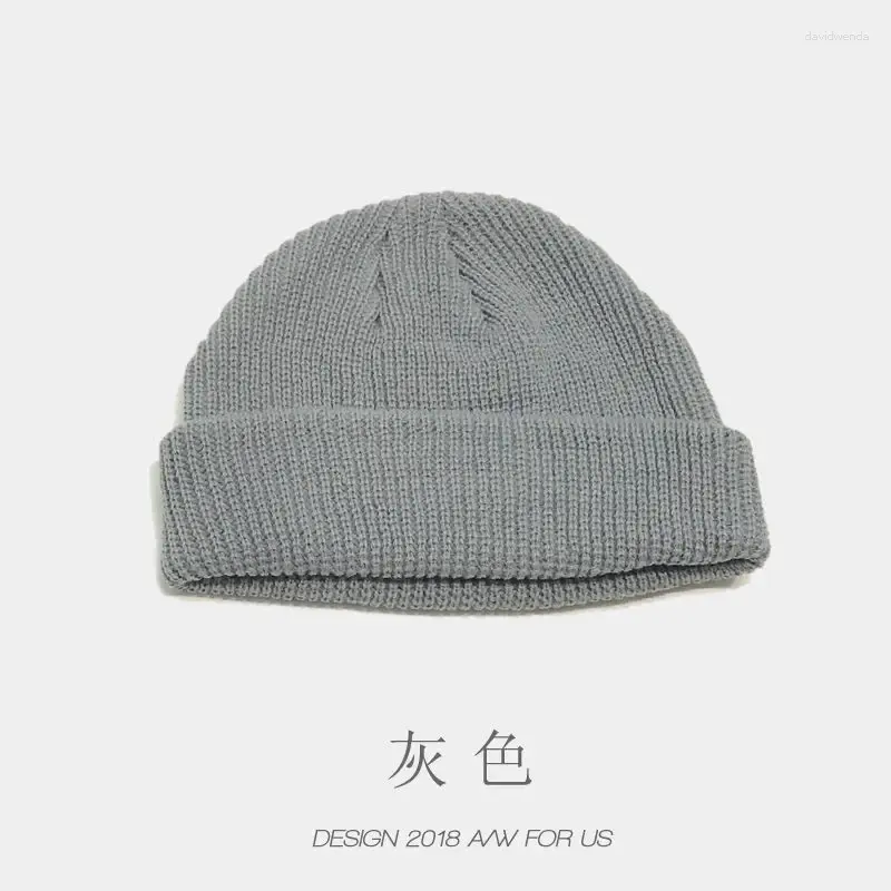 Cappello grigio-Pelle