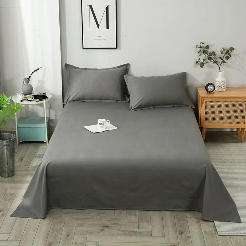 Grey-2pcs Pillowcase48x74