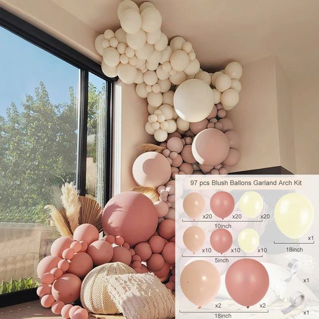 97pcs Balloon Set-As Photo