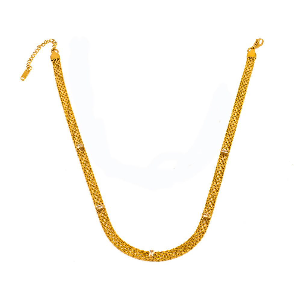 Pale yellow necklace