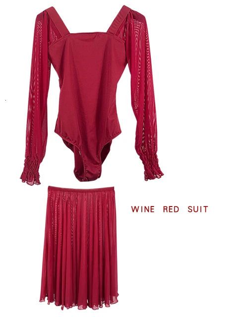 wine red suit