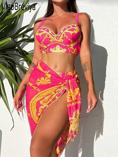 pink bikini set