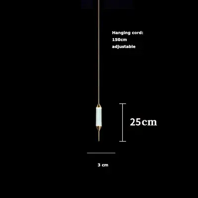 Varmt ljus guldram 25 cm