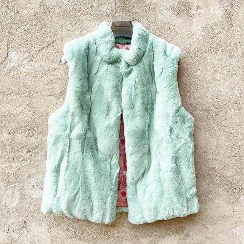 Rabbit fur green