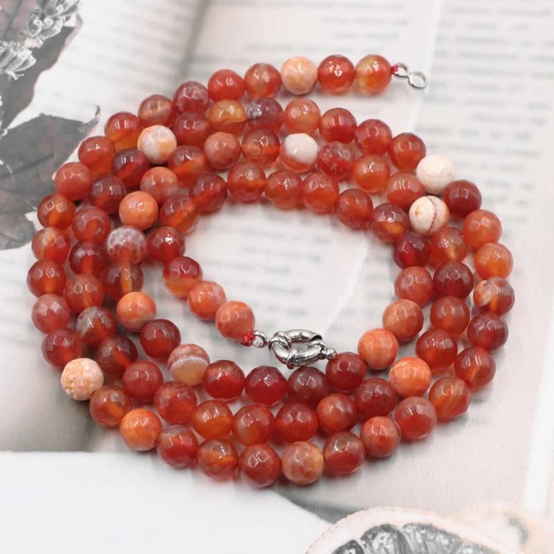 Agate rouge de 8mm