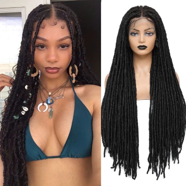 1b faux locs wig