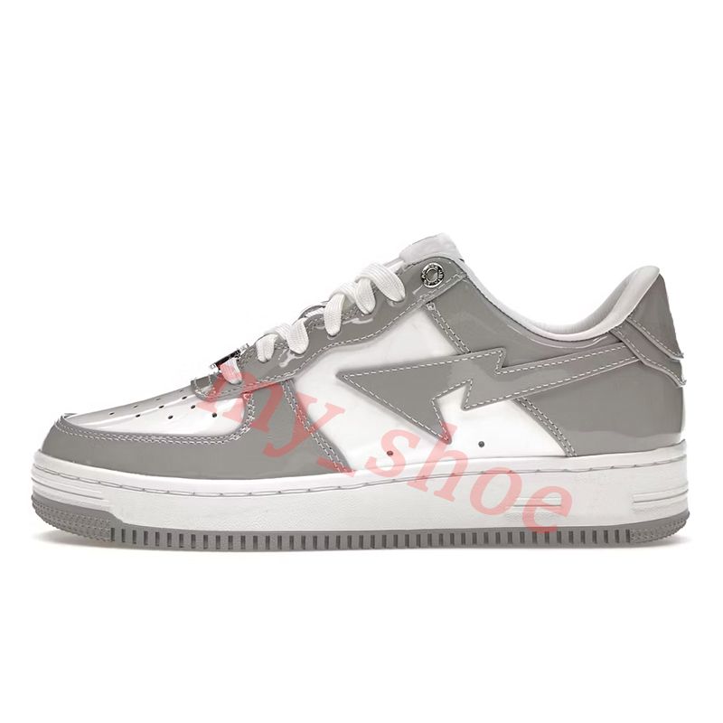 # 36-47 Patent Leather White Grey