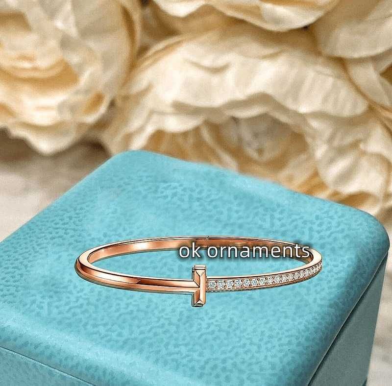 Sutiã Estreito Rose Gold T1 Diamante Incrustado