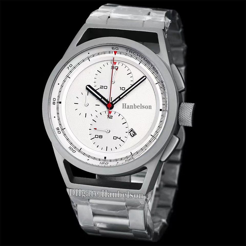 Titanium case white dial