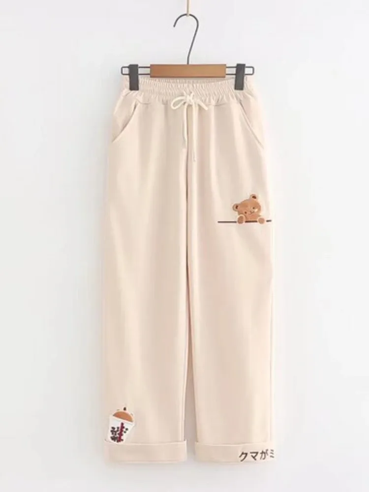 pantaloni beige