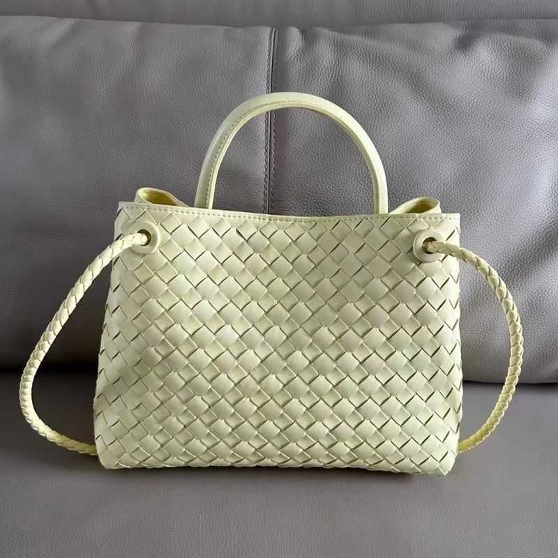 Jaune de crème glacée - grand sac fourre-tout tissé