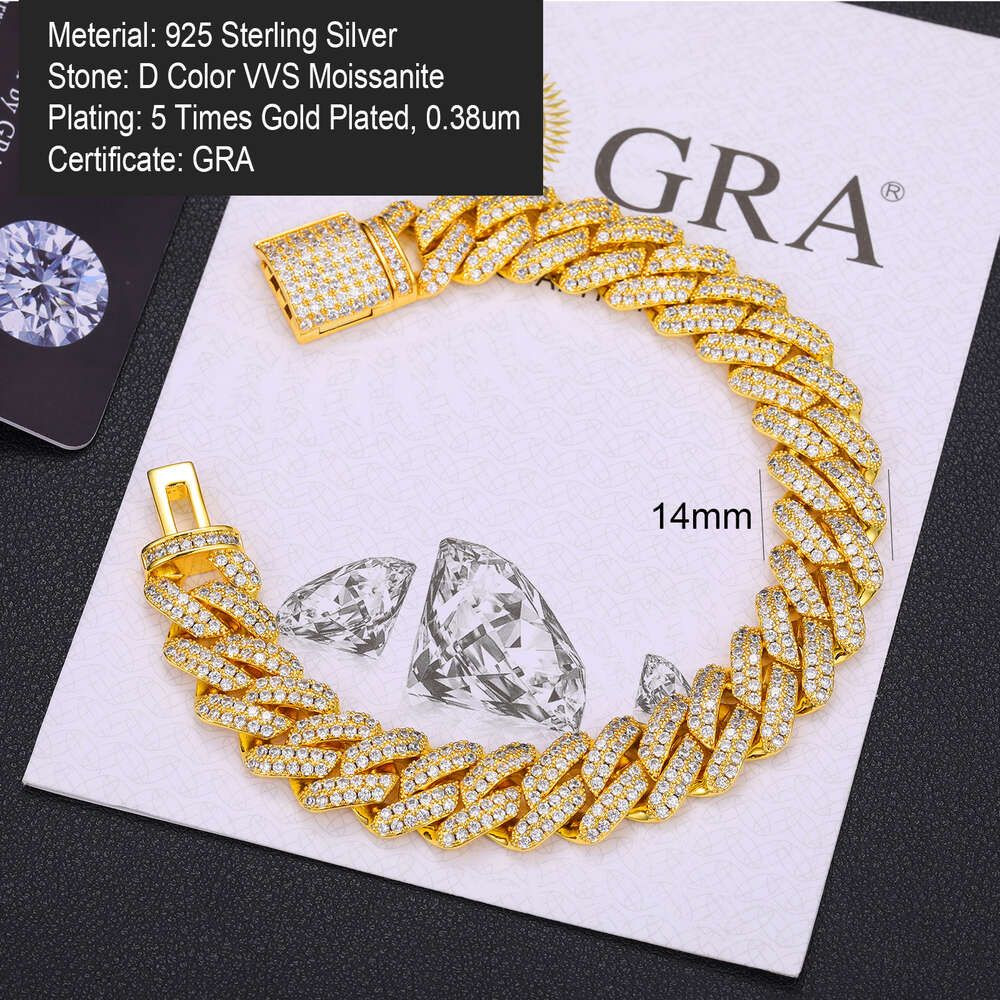 14mm Diamond-gold-8.5inches