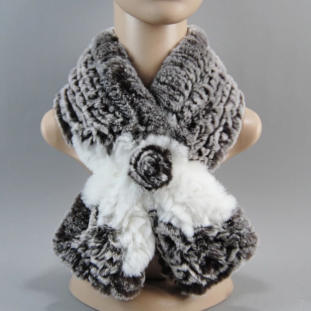 scarf coffee white