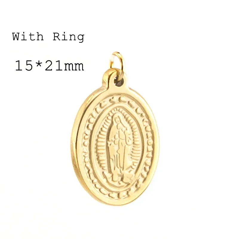 Złota 15x21 mm-ring