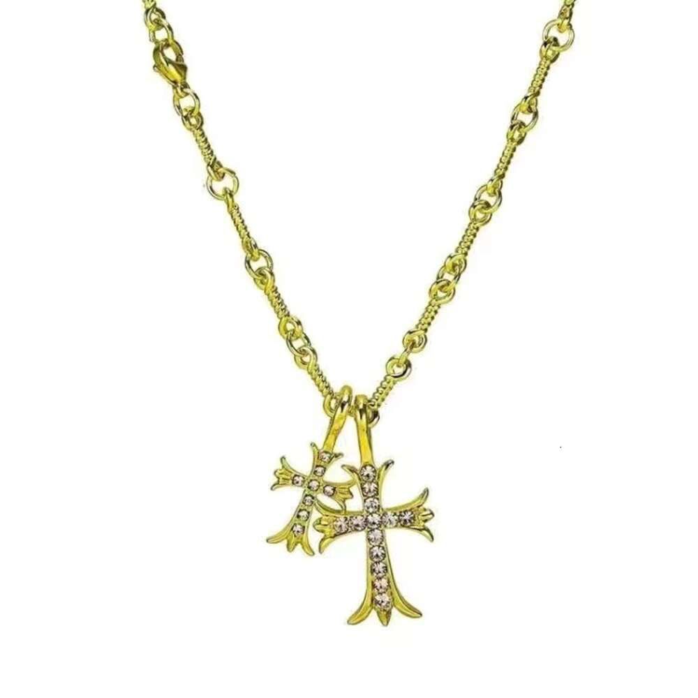 Cross Gold Halskette 60 cm