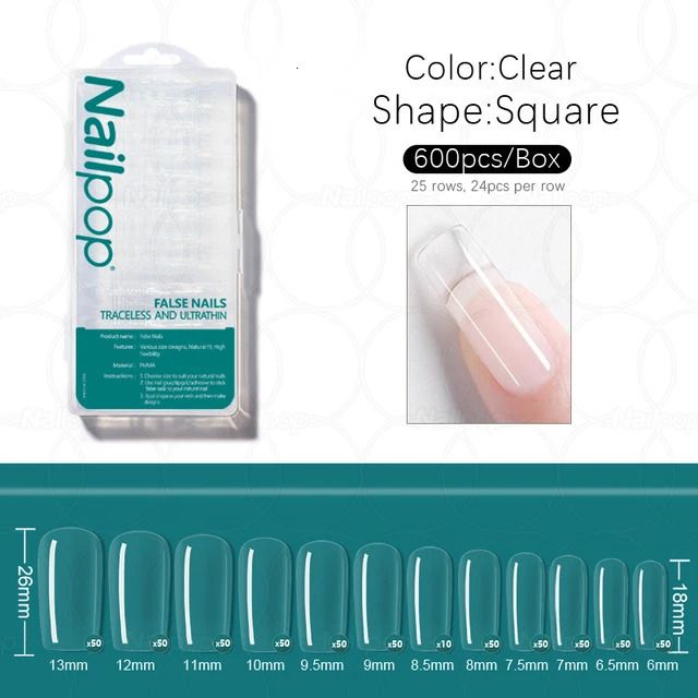 Square Clear 600