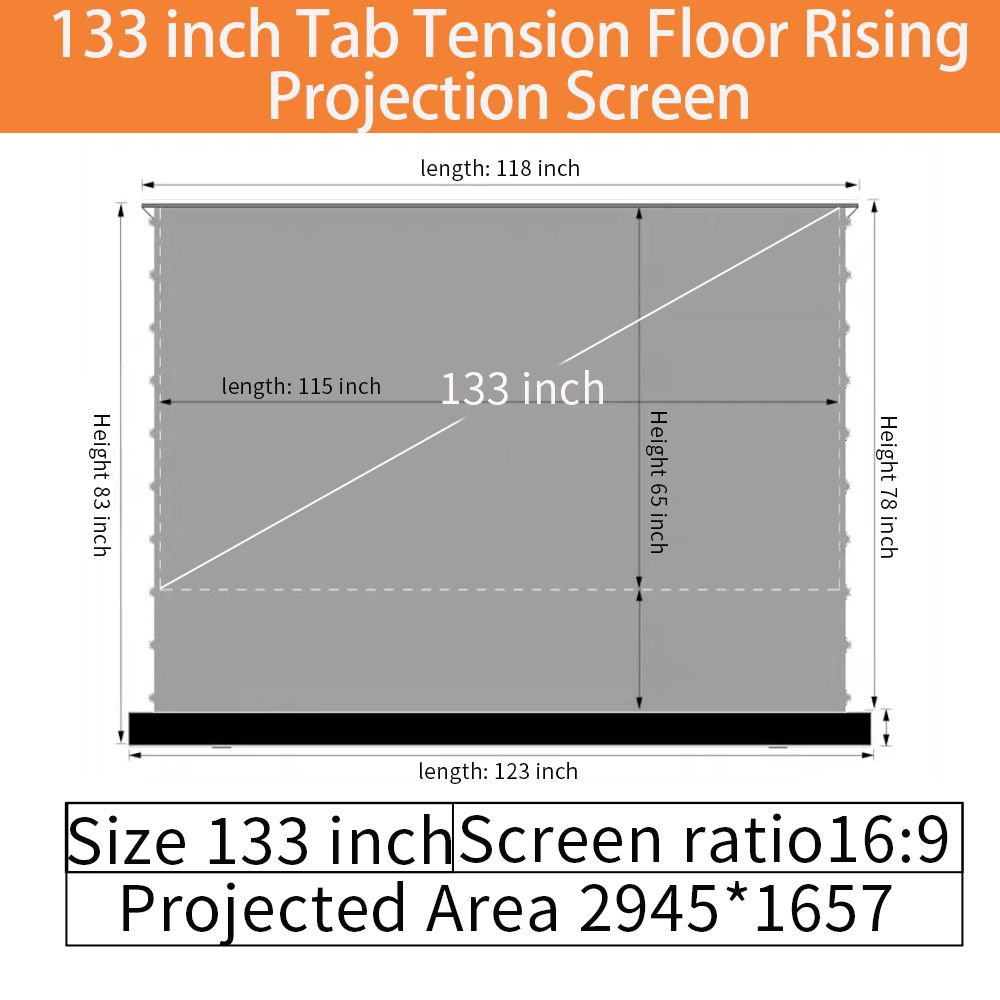 133 Inch 16:9