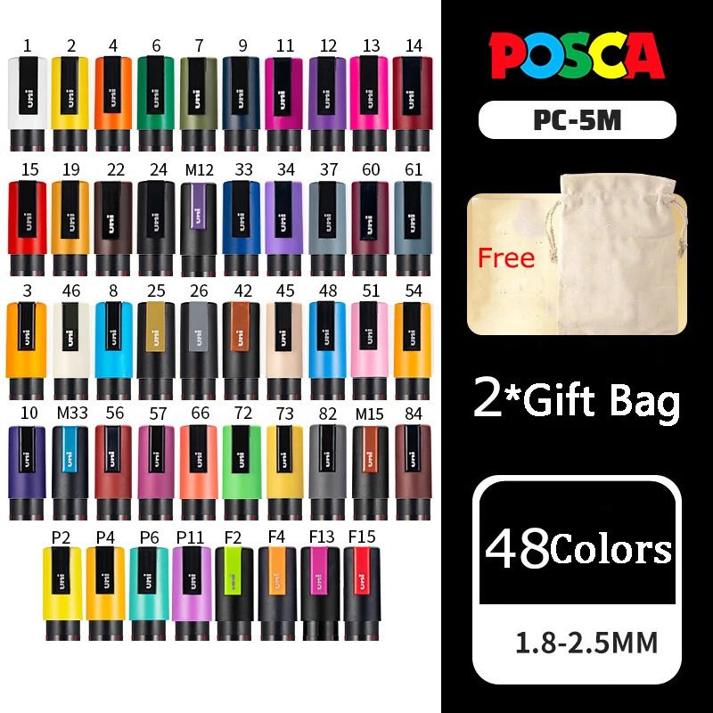 Pc-5m 48 kleuren tas