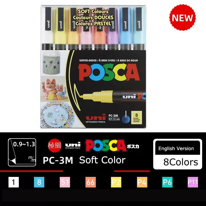 PC-3M 8scolors Box