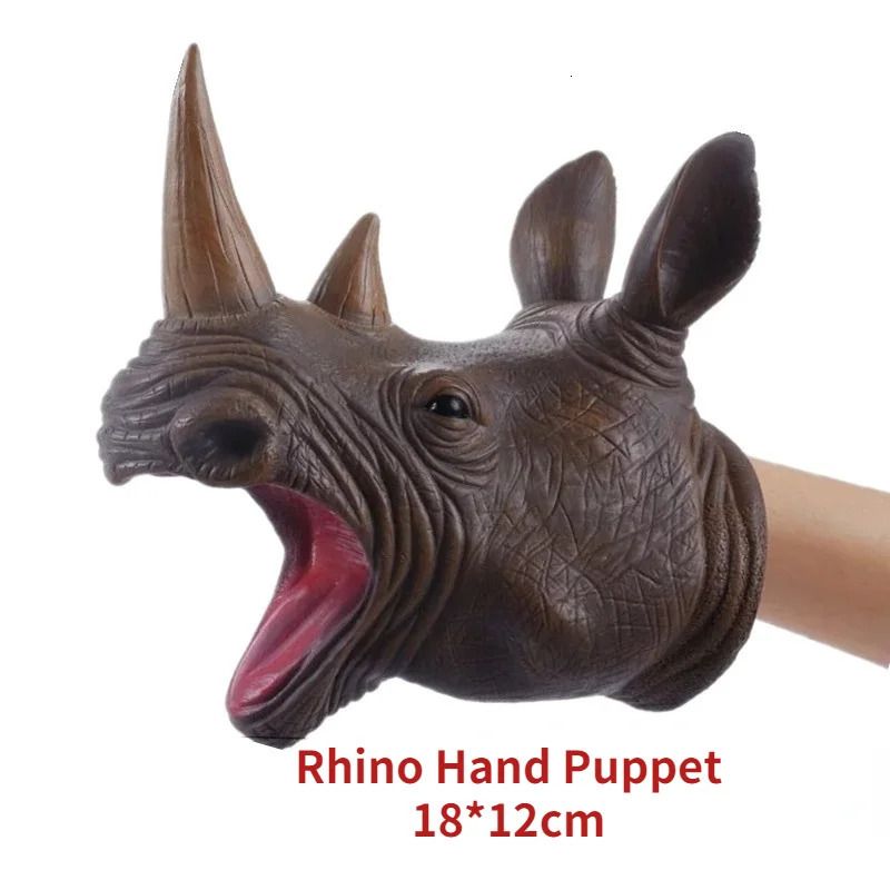 rhino hand puppet