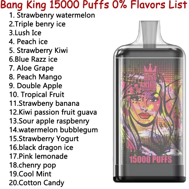 0% Bang King 15000 Puffs nous dit