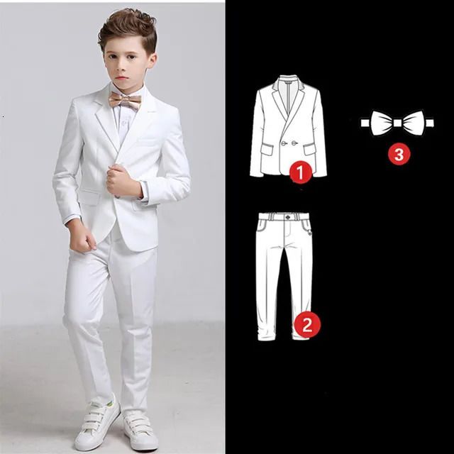 3pcs coat pants tie