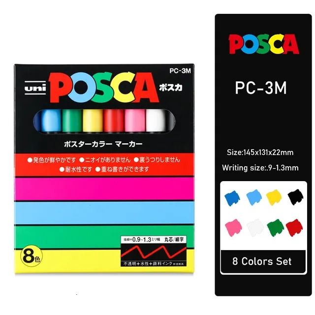 Pc-3m 8 Colors Set