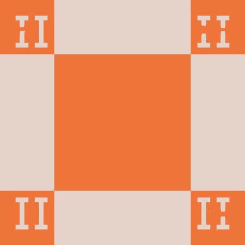 Checkered-Orange