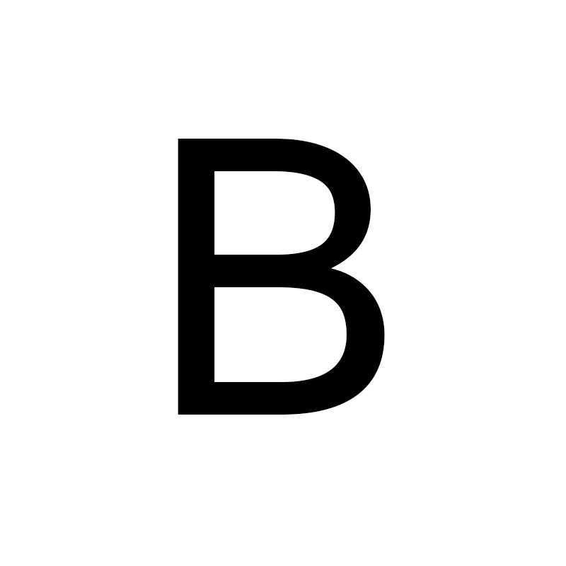 B