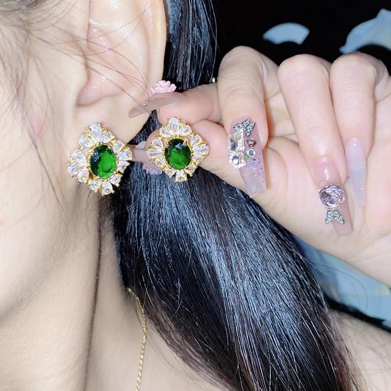 green Earrings