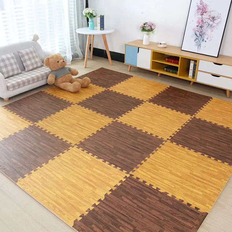 Brown Yellow-16PCS 30x30x1cm