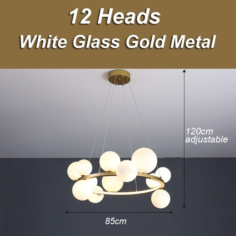 12 heads white gold