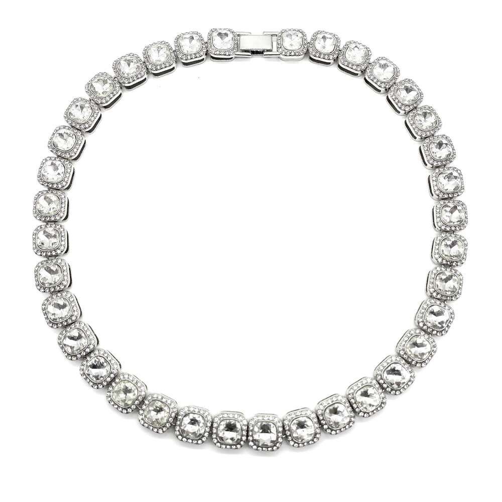 Silver Diamond Ice Sugar Chain 60cm