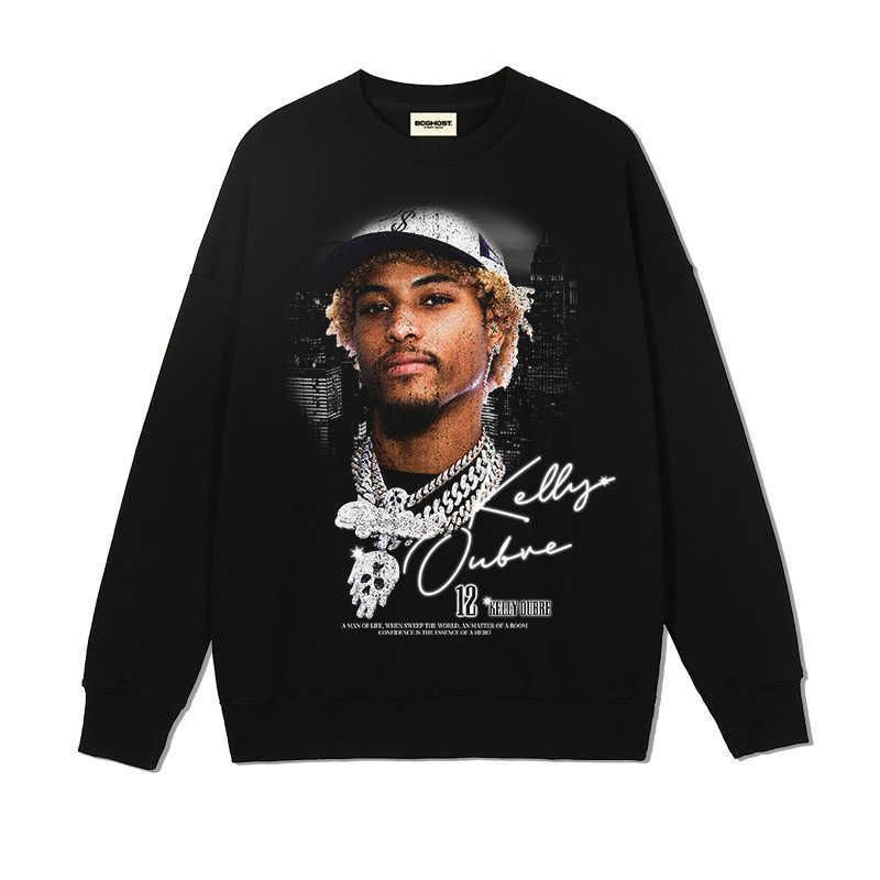 black crew neck