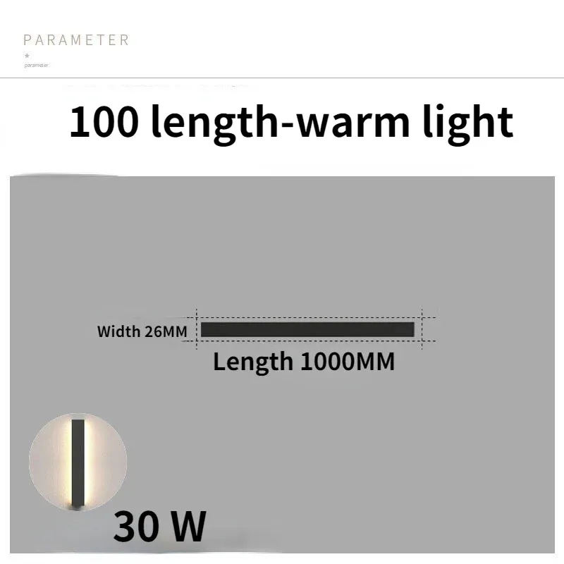 100cm luz quente