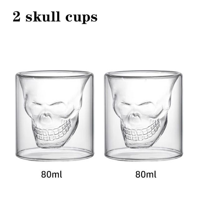 2 Skull Cups