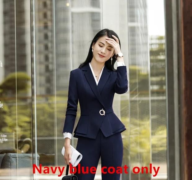 Solo cappotto blu navy