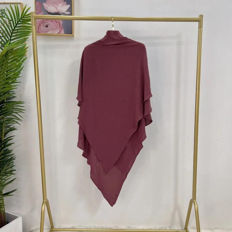 Khimar rouge foncé