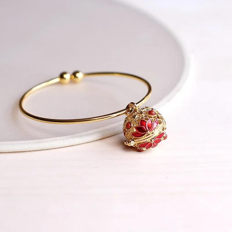 Metal Color:Gold-Tone with RED