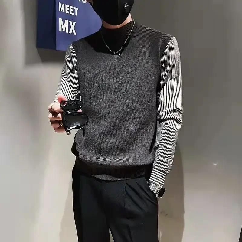 S-серый свитер