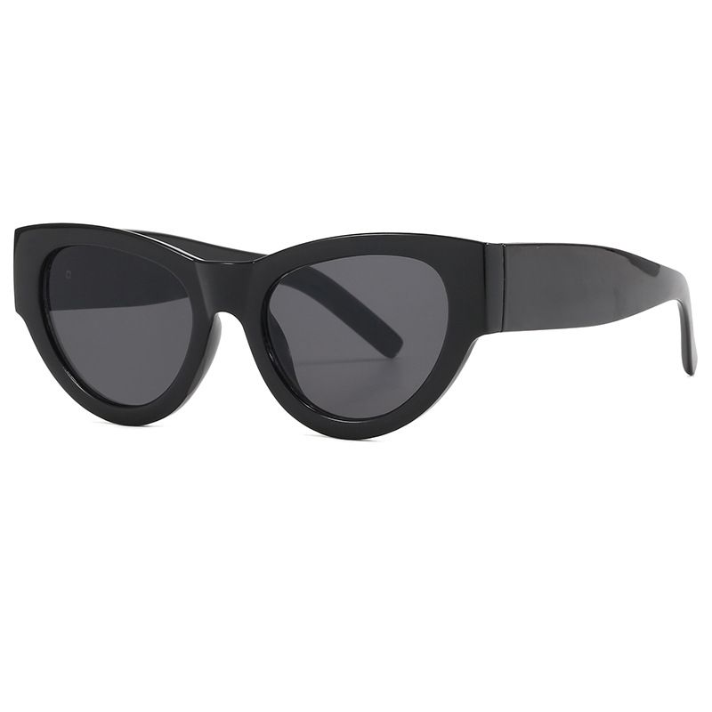 P-Black framed gray lenses