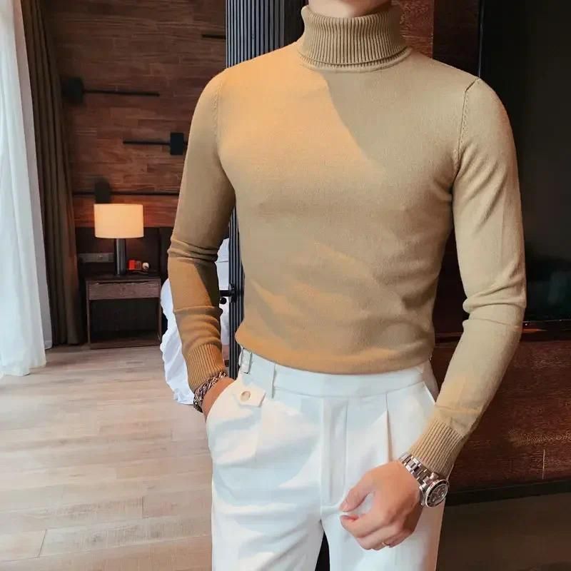 Khaki Turtleneck