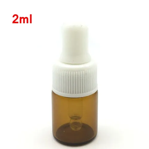 Ambre 2 ml avec capuchon blanc