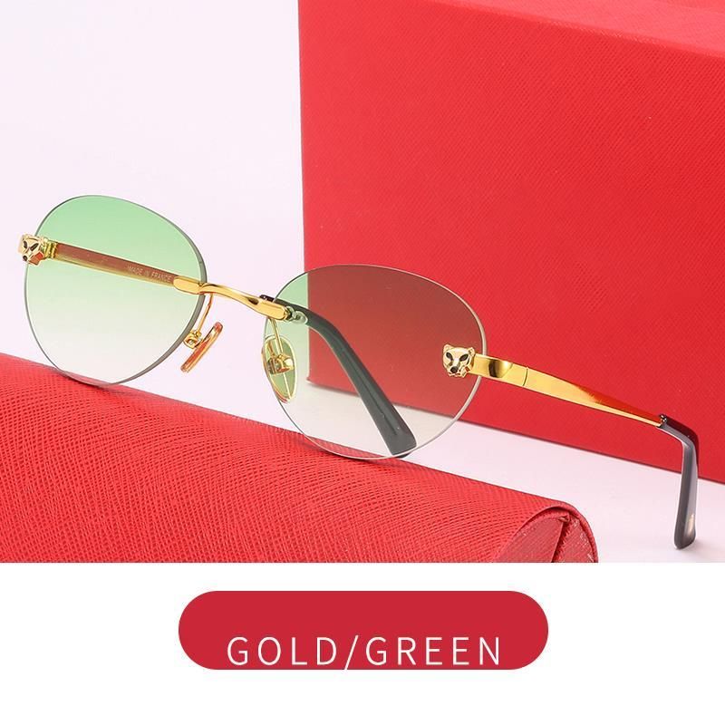 Miesten aurinkolasit Suunnittelija Nainen Drak Ylisuuret Pyöreät Naisten Vintage Brand aurinkolasit Reunattomat aurinkolasit Gradienttilinssi_voghion.com