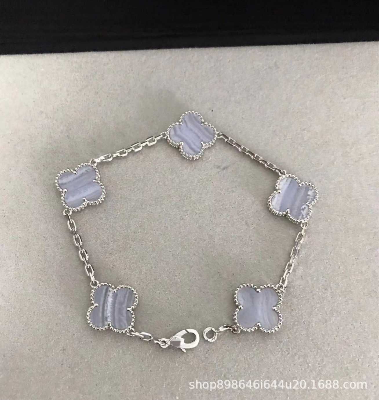 Platinum Purple Chalcedony Bracelet