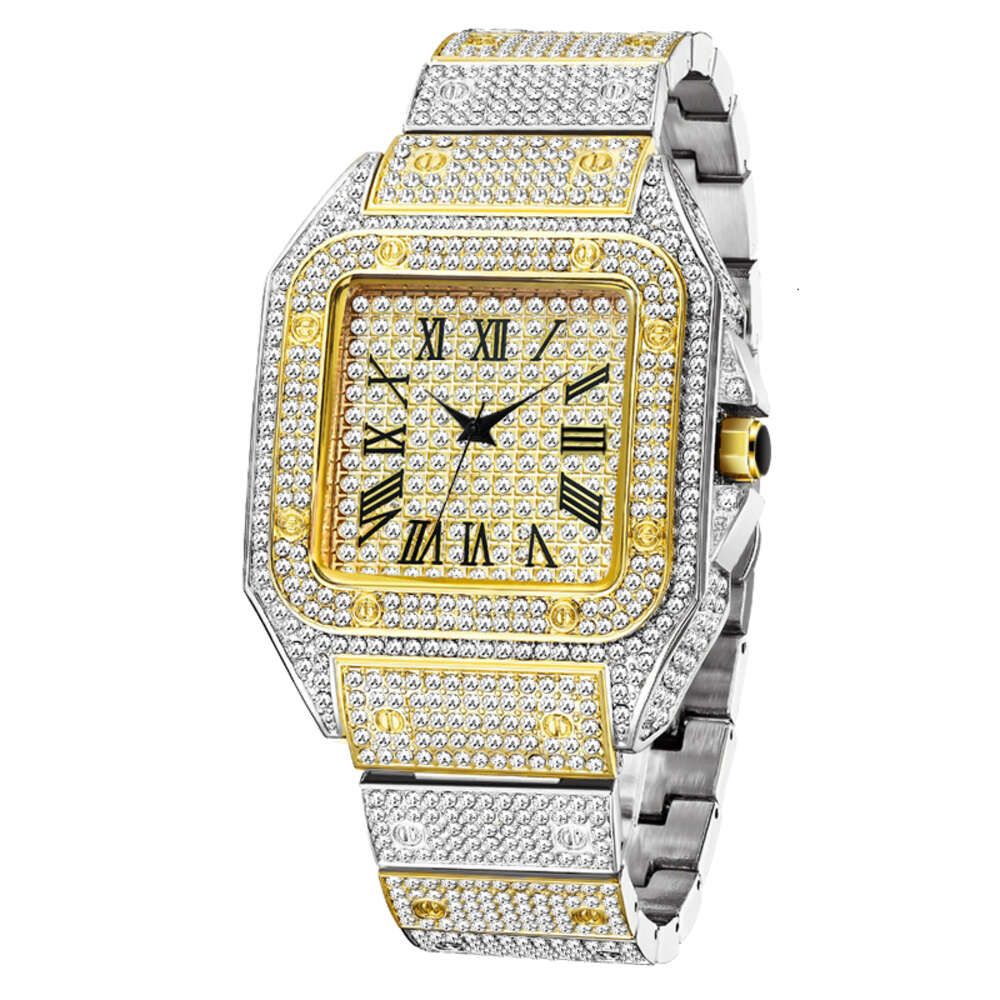 Montre Or + Argent-Diamant