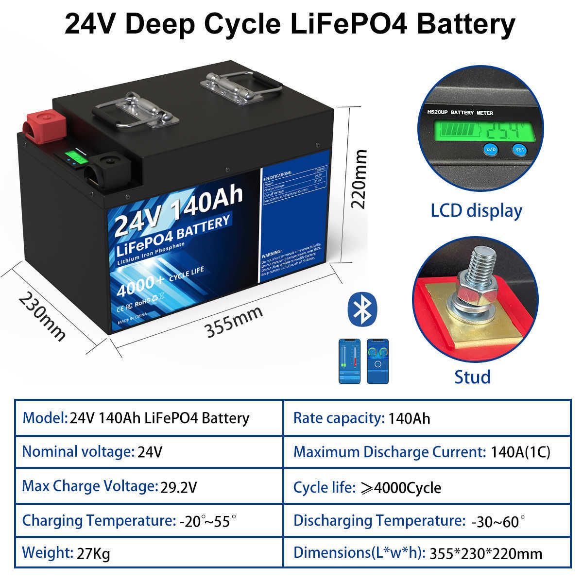 24V 140AH