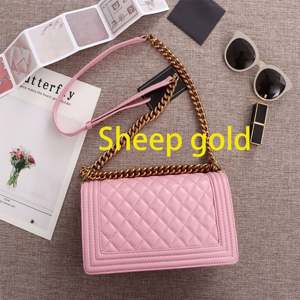 Pink Sheepskin Gold