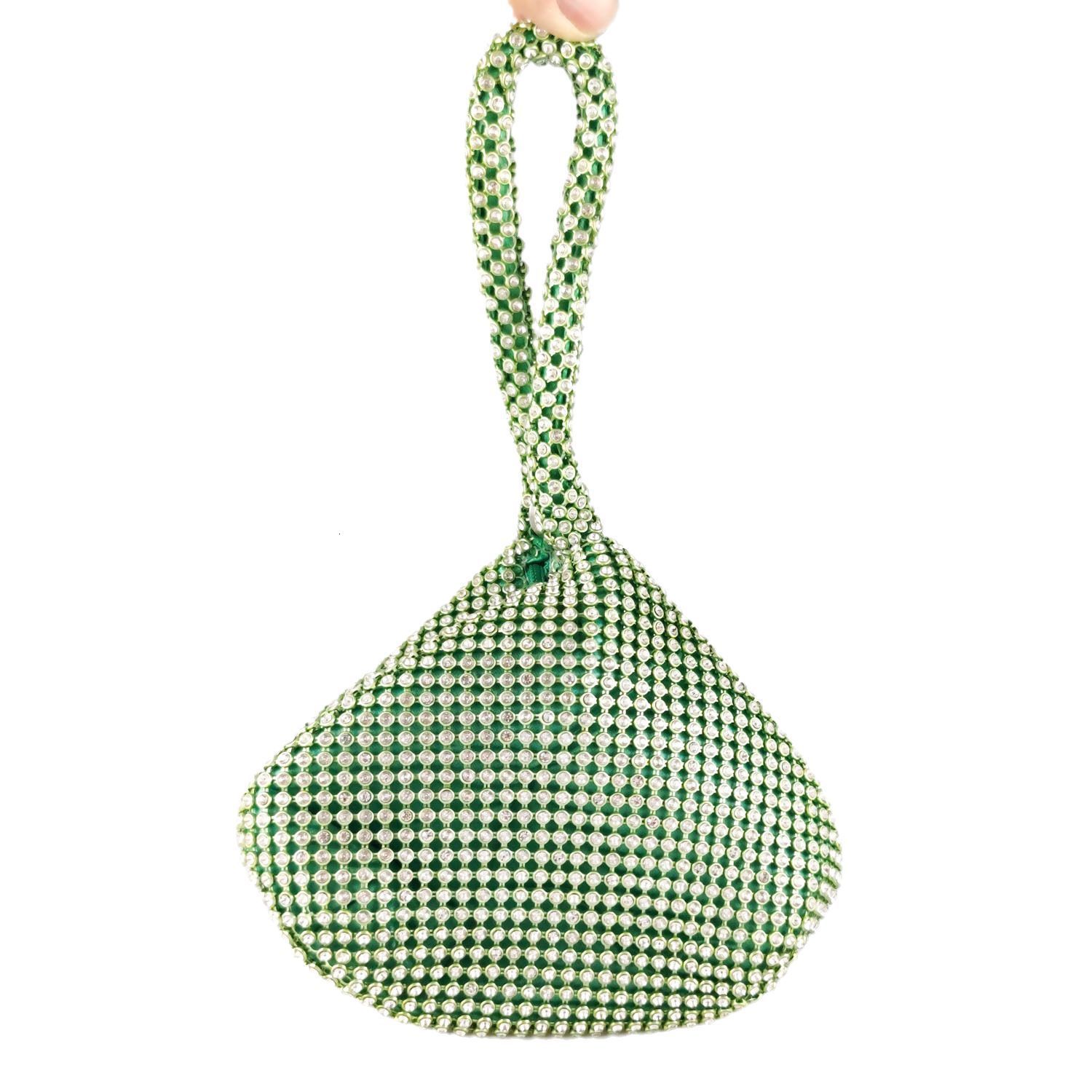 green crystal purse